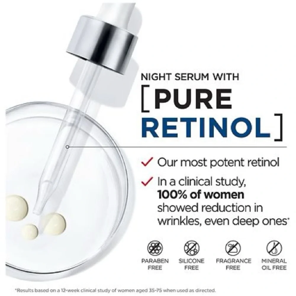 L'Oreal Revitalift Blue & Silver Serum Duo fine lines, wrinkles & dark circles